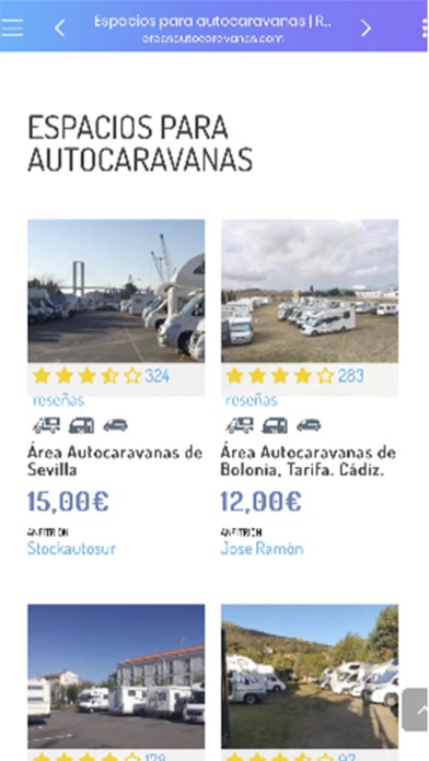 AreasAutocaravanas Screenshot