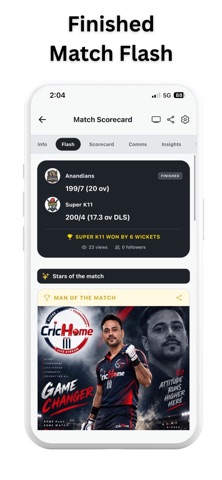 CricHome iPhone screenshot 5
