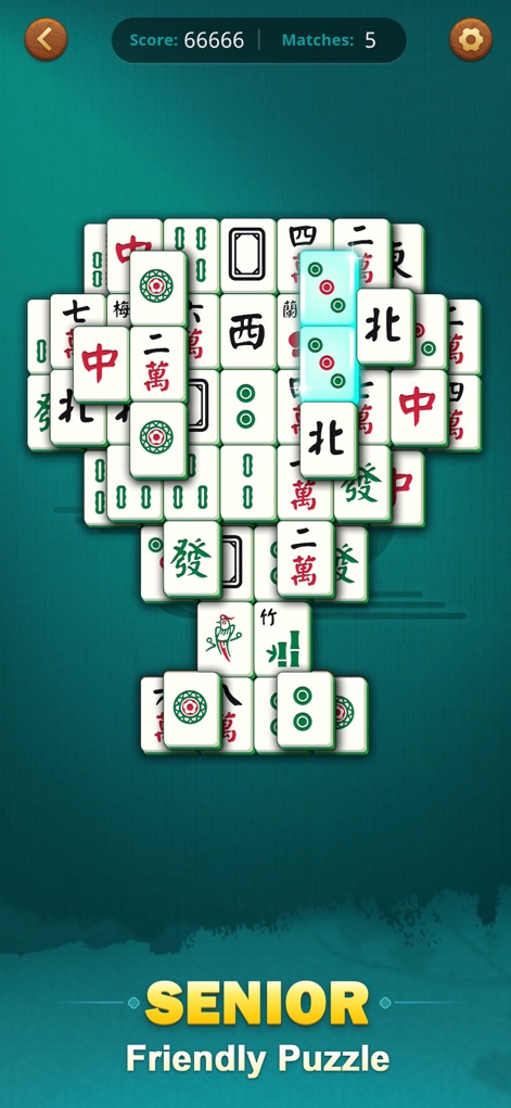 Mahjong Match：Classic Tiles！ - This tool offers complex yet clear tile arrangements and highlighted matched tiles, designed for a senior-friendly and mentally stimulating experience.