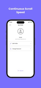 Continuous Scroll Speed App screenshot