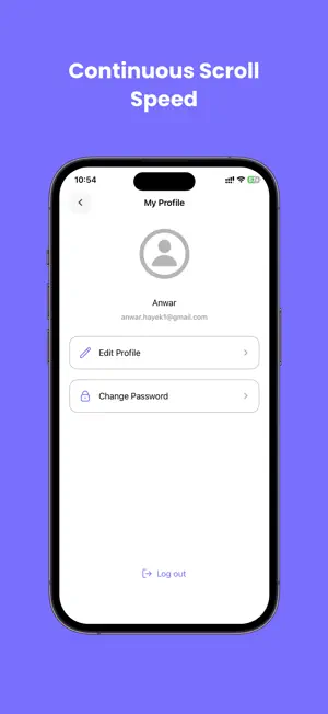 Continuous Scroll Speed App screenshot 1