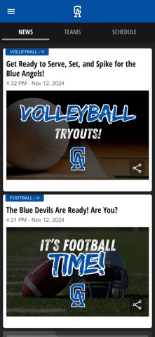 Gallia Academy Athletics screenshot