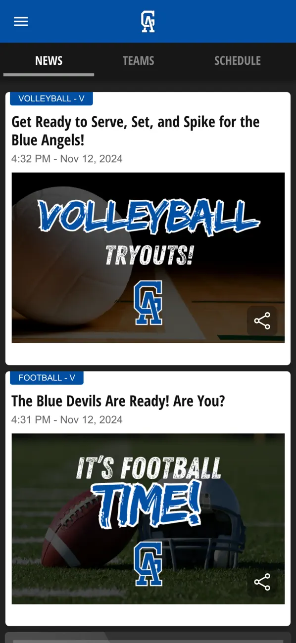 Screenshot #2 pour Gallia Academy Athletics