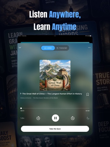 Lispora: English Listening iPad screenshot
