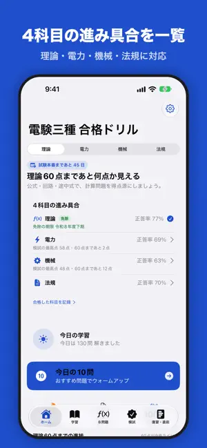 電験三種 合格ドリル 理論・電力・機械・法規 screenshot 1