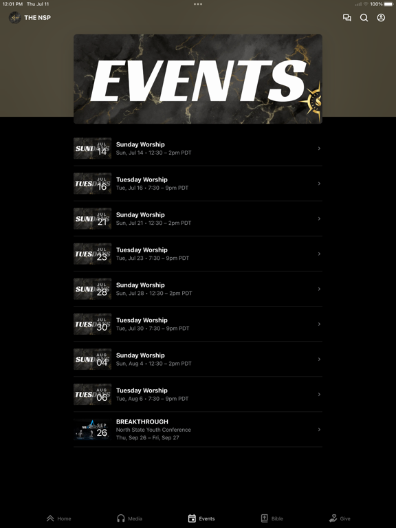 The North State Pentecostals iPad screenshot 3 - Education app