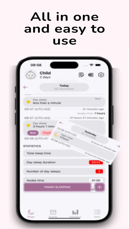 Baby Sleep Diary: Tracker