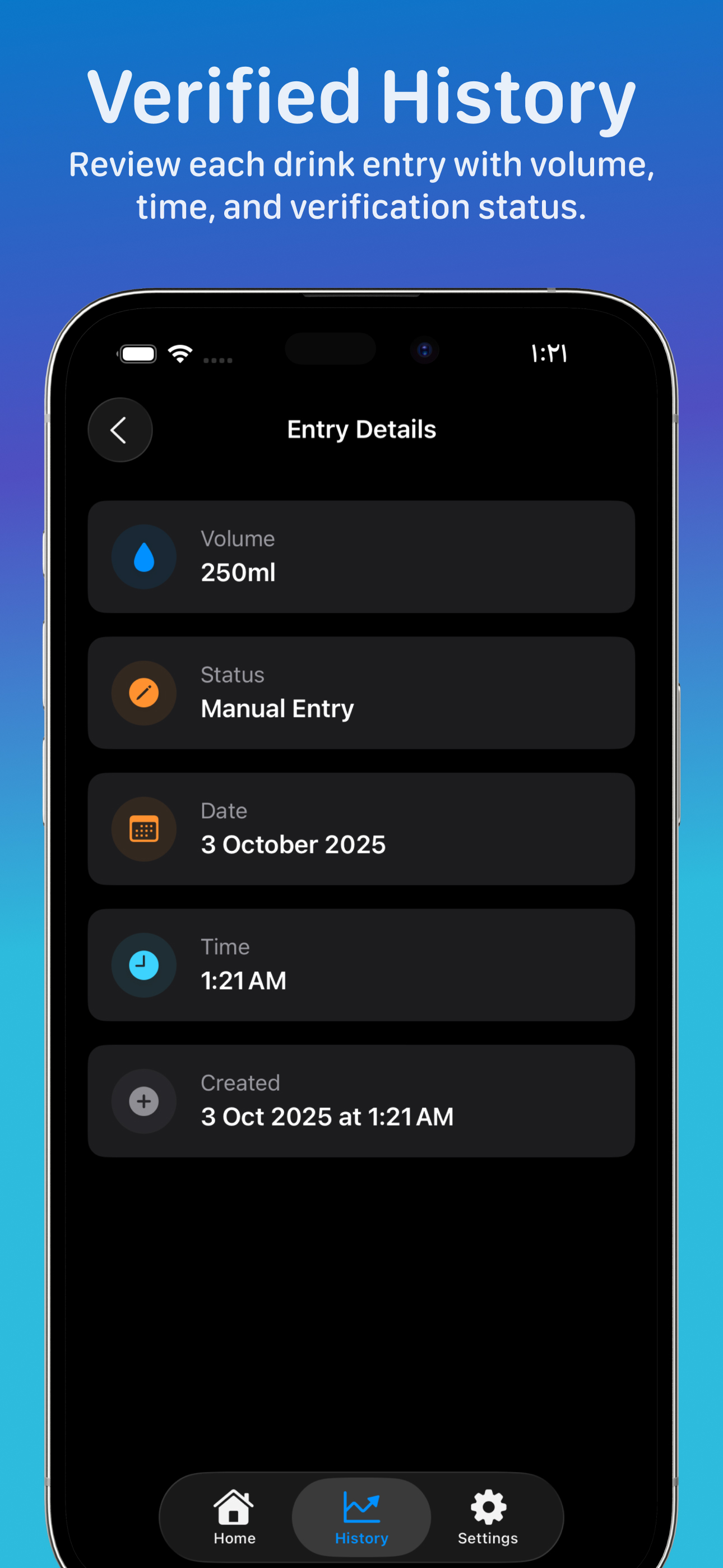 ProofDrink: Water Reminder Log