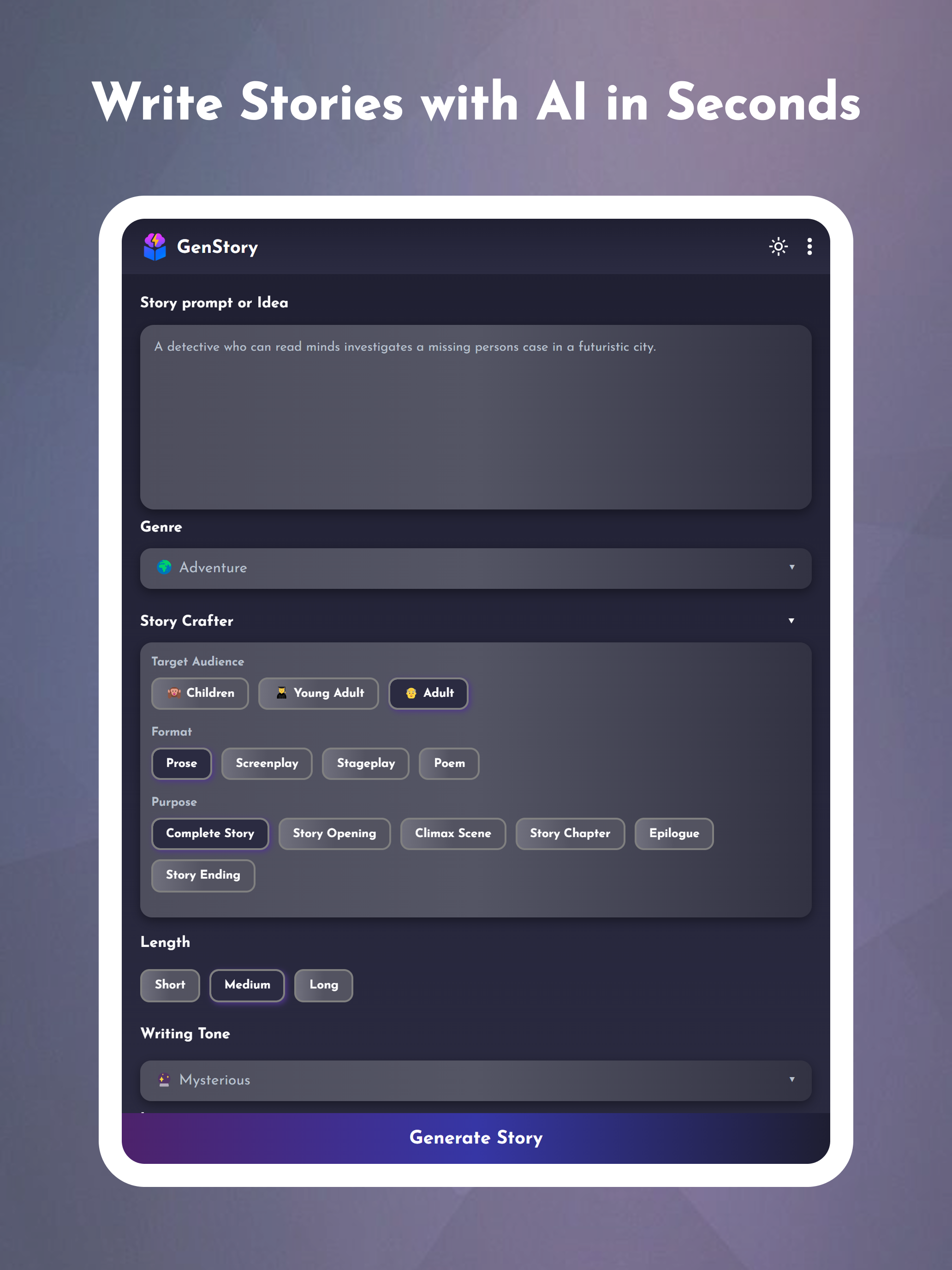 GenStory: AI Story Creator screenshot 6