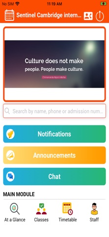 Sentinel Cambridge Intl School screenshot