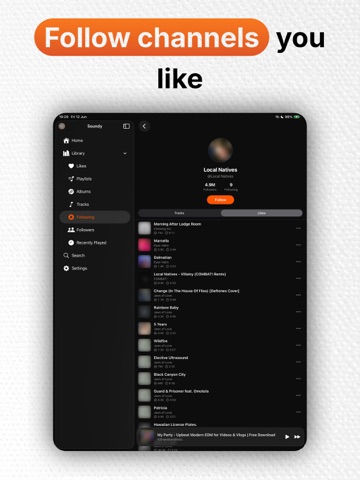 Soundy: Cloud Music Player iPad screenshot