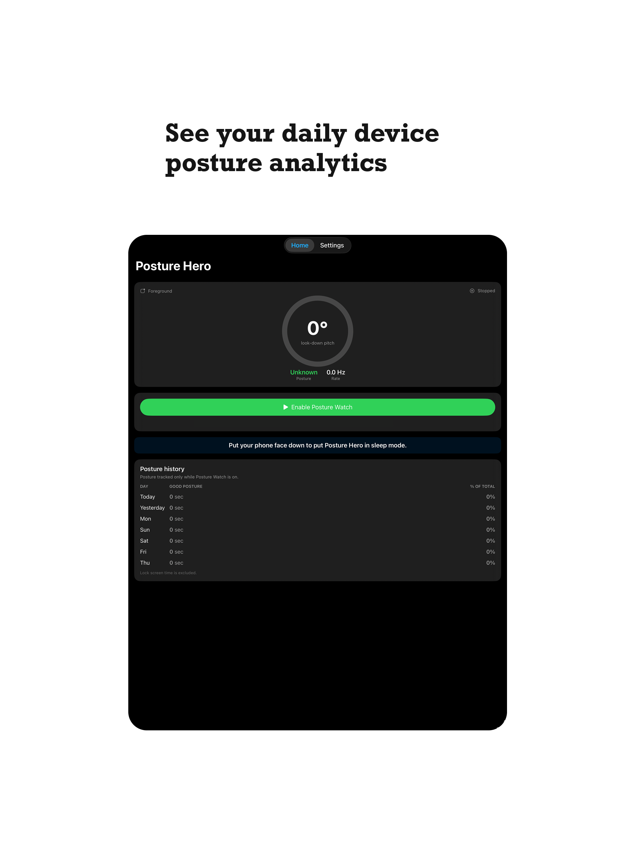 Posture Hero: Slouch Detection screenshot 5