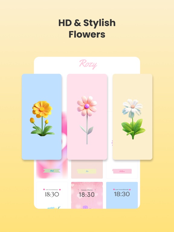 Flower Language - Rozy iPad screenshot 6 - Graphics & Design app