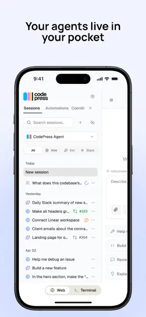 CodePress Mobile screenshot 2
