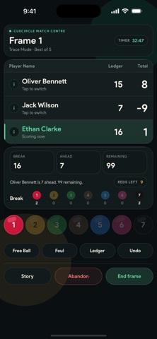 CueCircle Snooker Scoreboard Screenshot 7 of 9