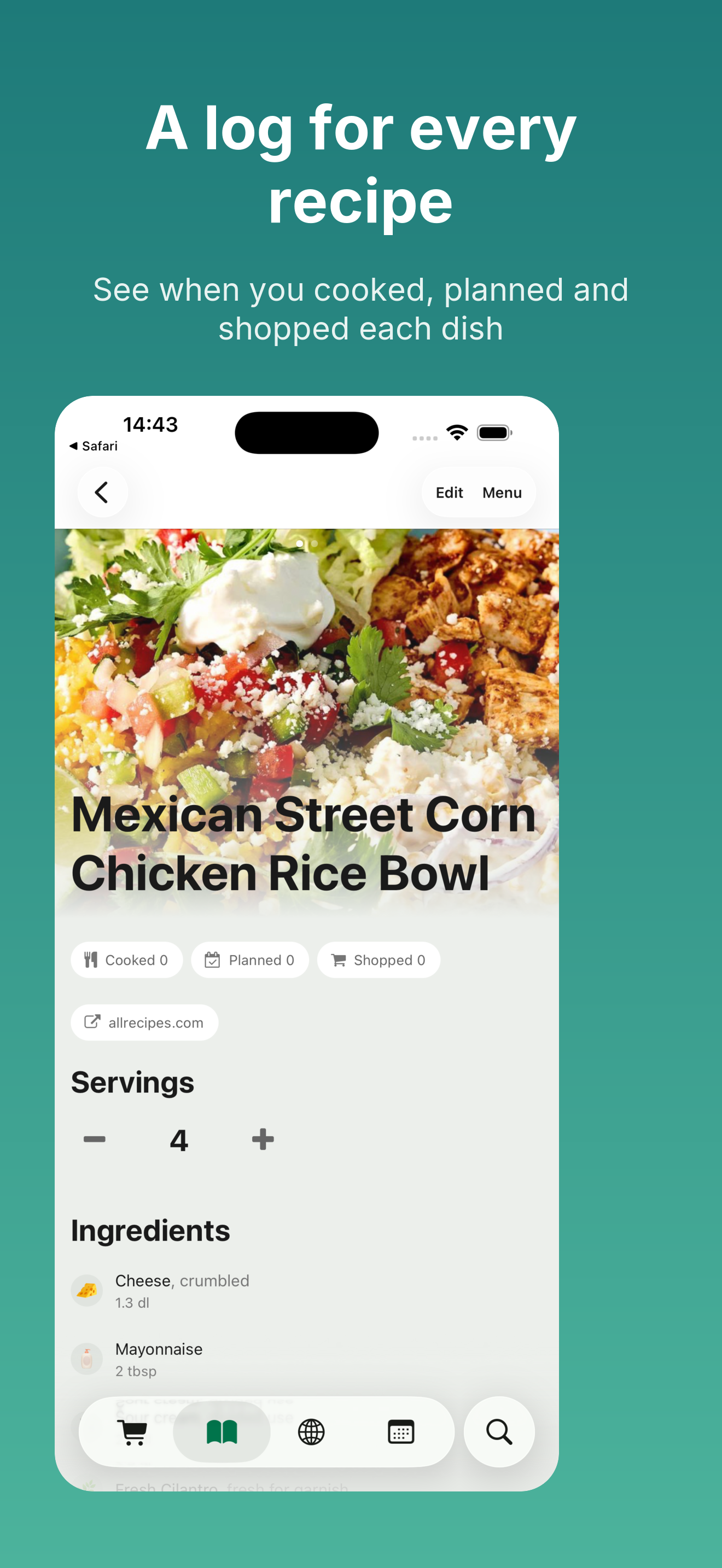 Menue — Plan, Shop, Cook screenshot 2