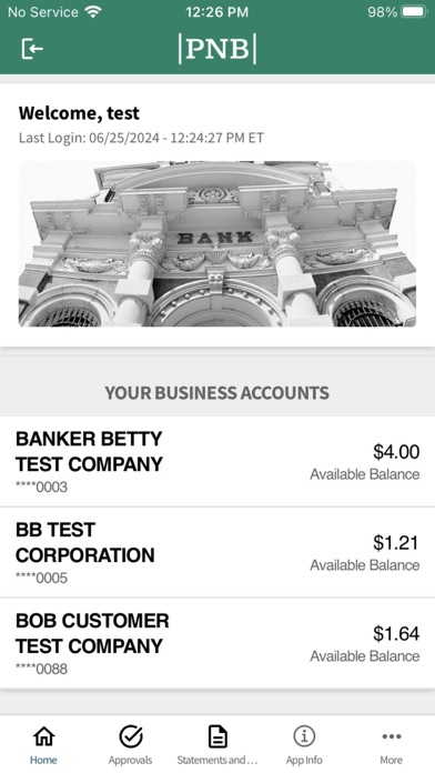 PNB2GOBIZ Mobile Banking Screenshot
