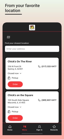 Chick's Restaurants Screenshot 3 of 4