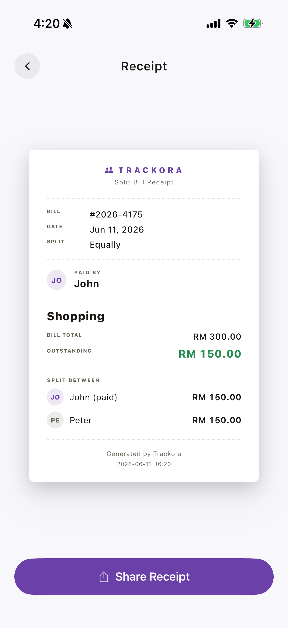 Expense Tracker: Trackora