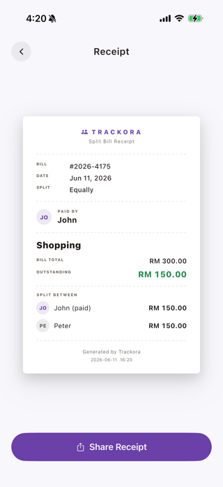Expense Tracker: Trackora Screenshot 6 of 6