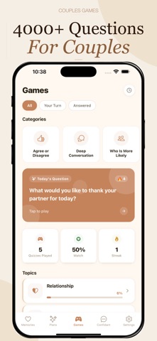 Twory: Couple Games & Journal Screenshot 3 of 7