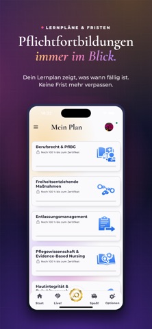 PflegeIQ: Pflege-Fortbildung iPhone screenshot