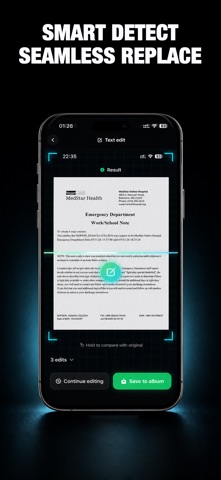 Edit Text in Photo - Qutu iPhone screenshot