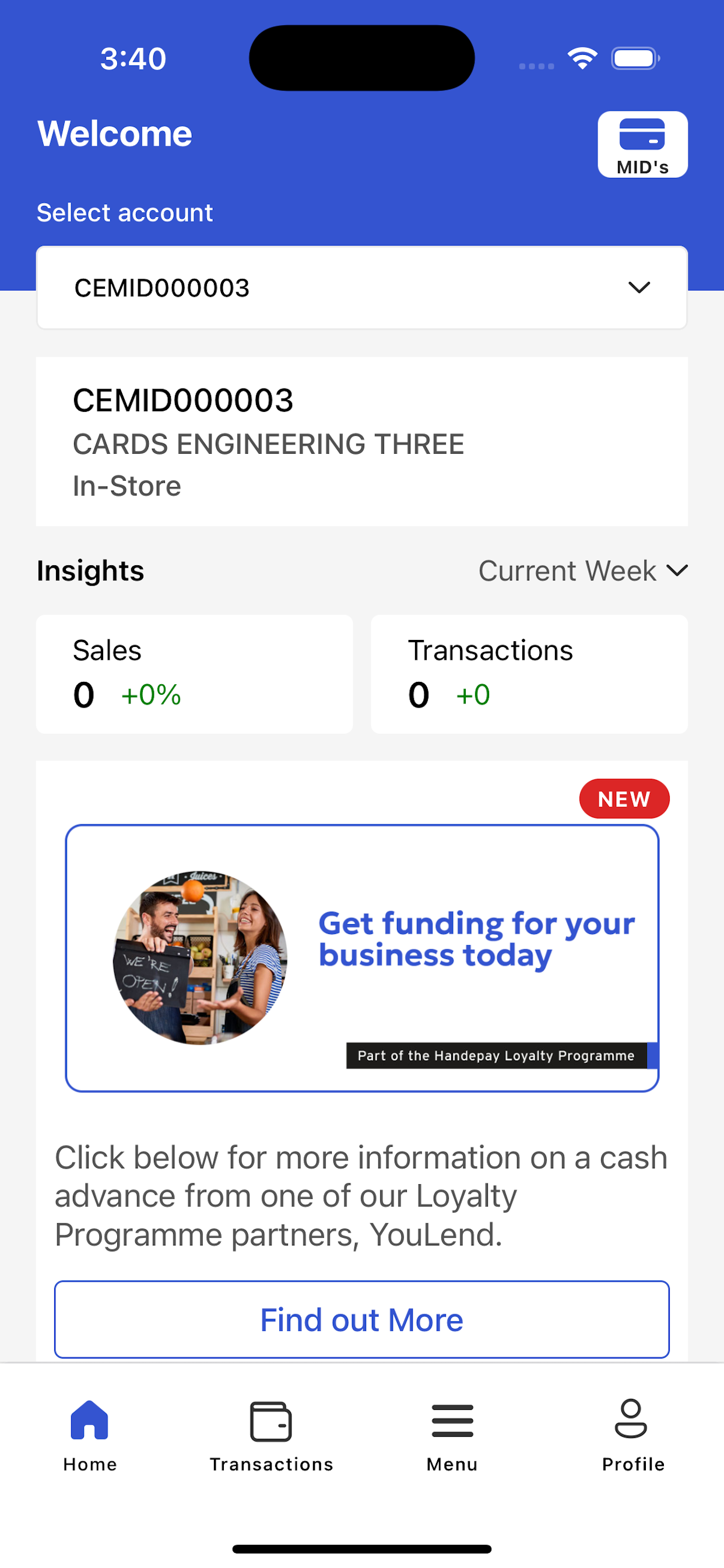 Handepay Merchant Mobile App screenshot 2
