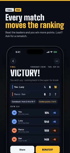 Revancha: Padel Score & Elo screenshot 3