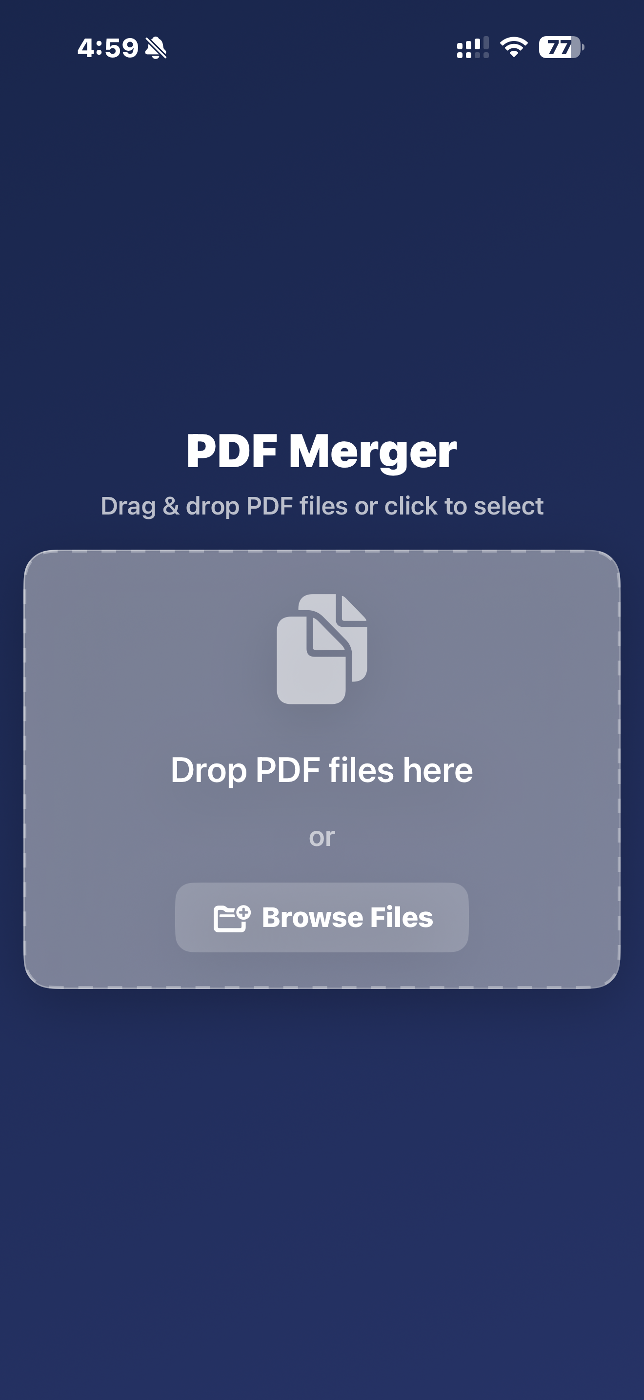 Combine PDF Files
