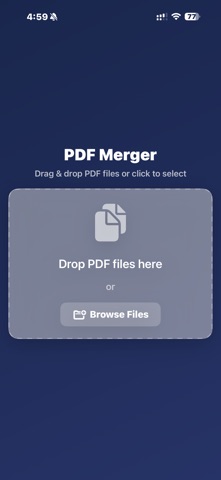 Combine PDF Files screenshot