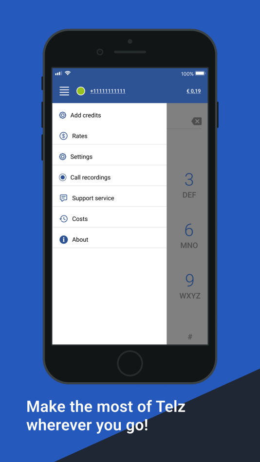 #5. International Calling App:Telz (iOS) 由: Nettia OY
