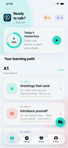 Talkify: Learn Languages iPhone screenshot