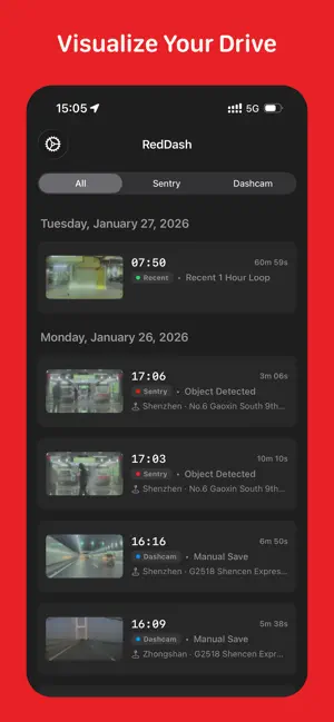 RedDash: Dashcam for Tesla screenshot 2