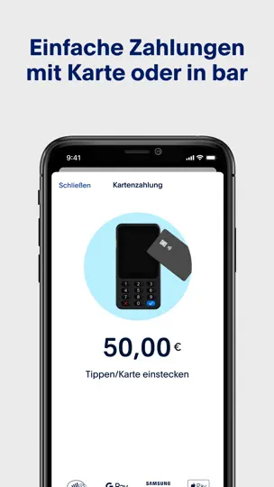 Screenshot von PayPal POS (ehemals Zettle) auf dem iPhone 3
