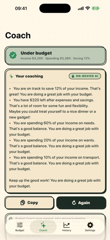 503020: Budget Coach screenshot