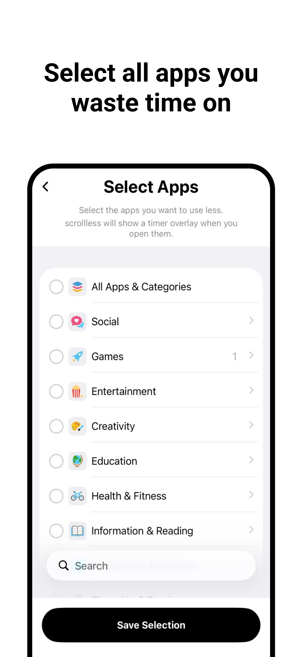 Scrollless - Screen Time Block