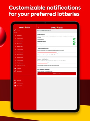 Ohio Lottery Numbers iPad screenshot