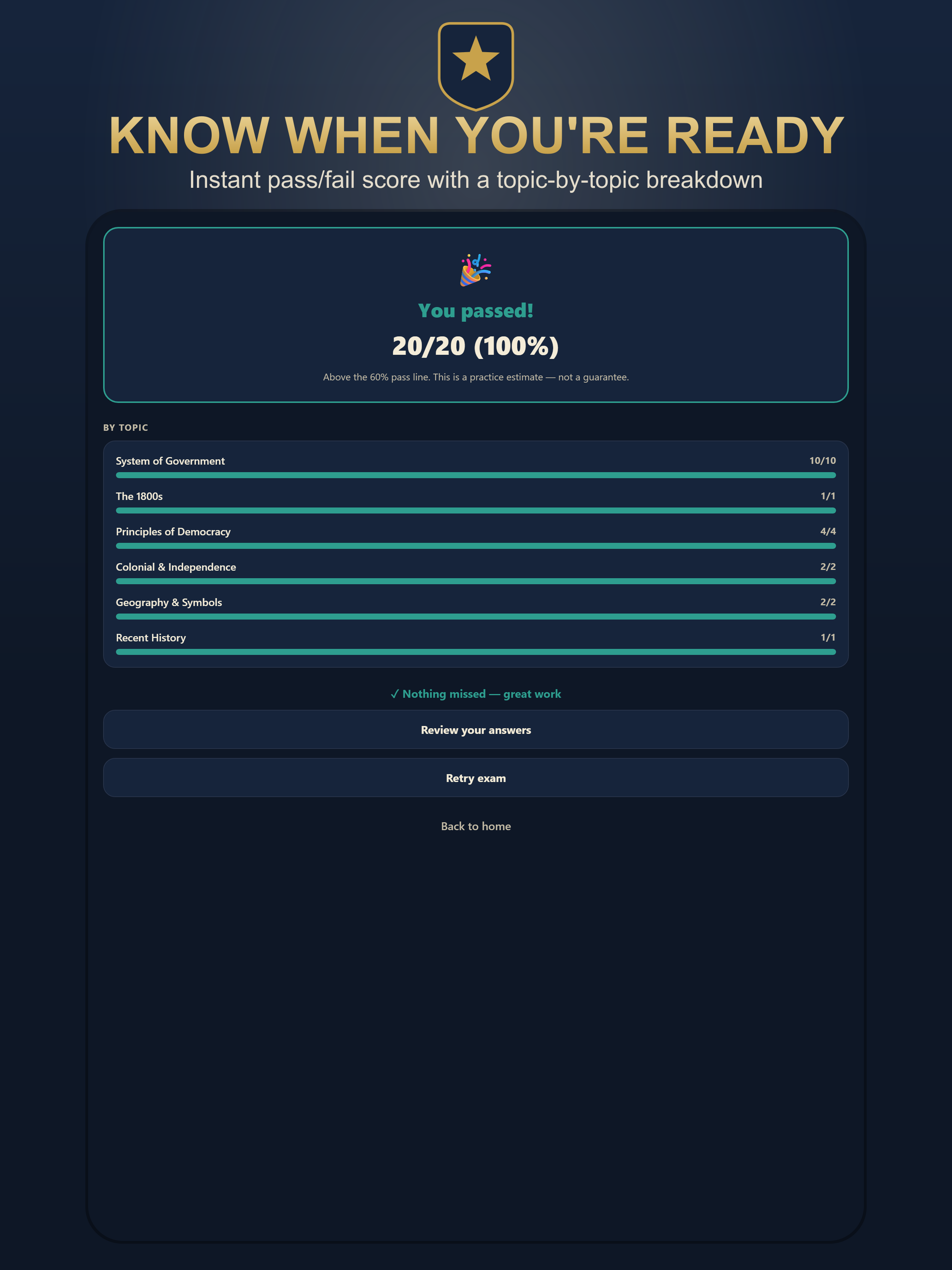 US Citizenship Test 2026 Study screenshot 10