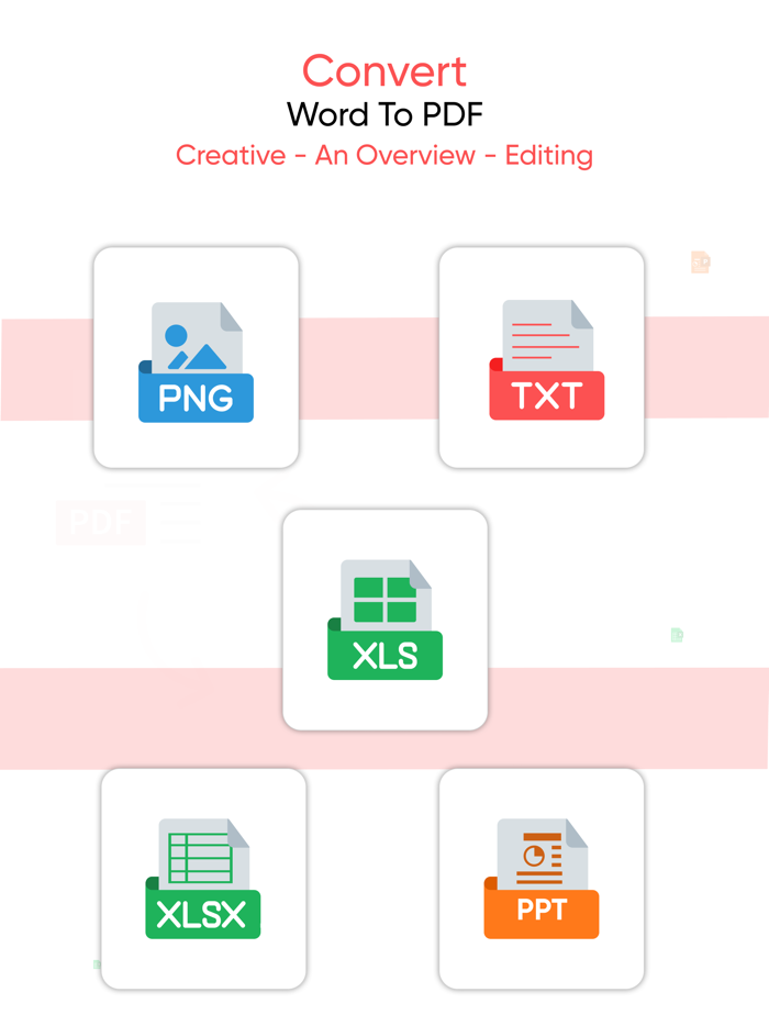 PDF Convert - PPT, Docx, XLSX