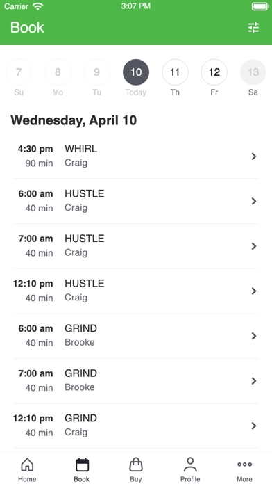 Reset Fitness Members App Screenshot