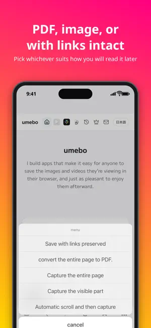 Screen Memo - webcap screenshot 2