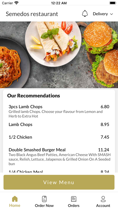 Semedos restaurant Screenshot