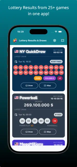Lottery Results & Live Draws screenshot 1