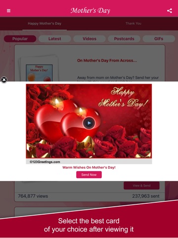 Mother's Day eCard & Greetings iPad screenshot
