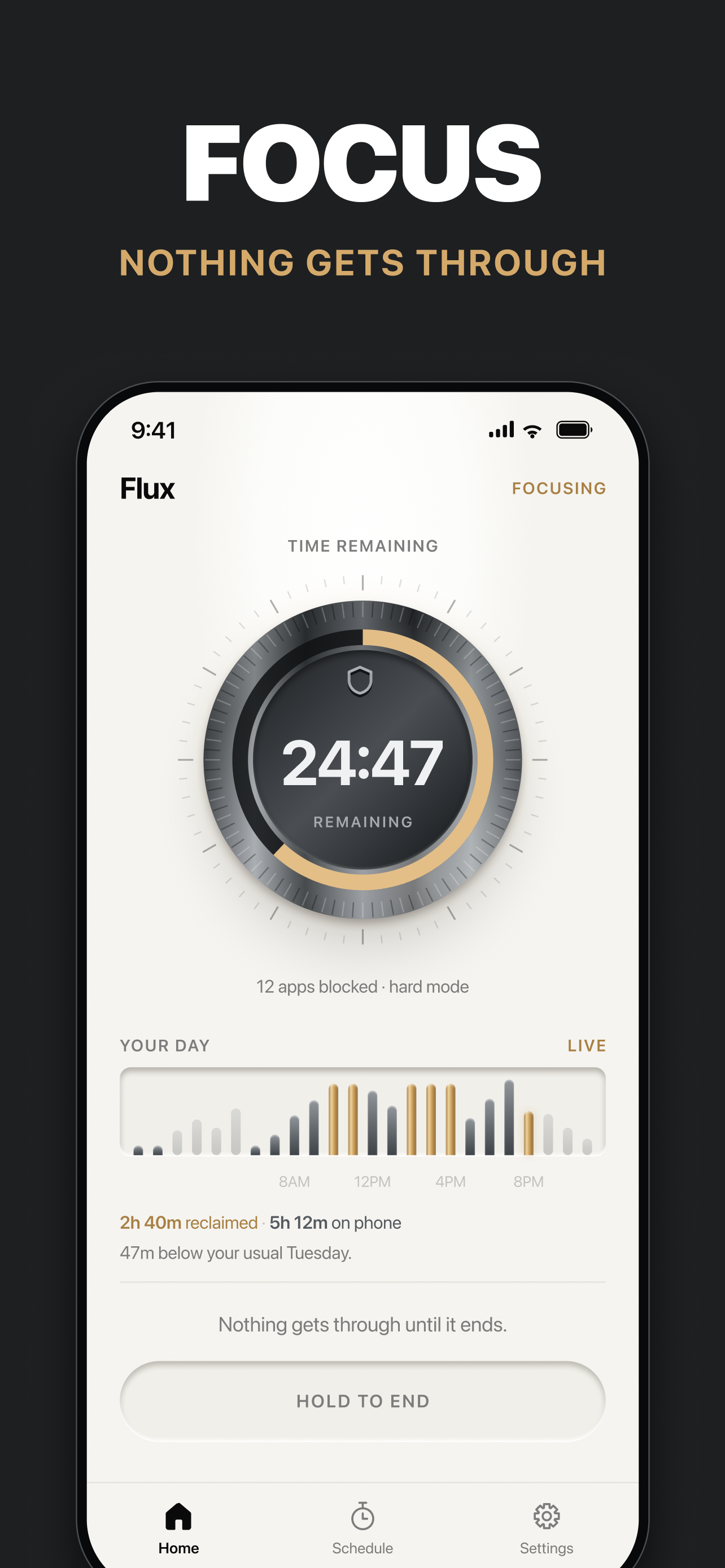 Screen time control-Flux screenshot 4
