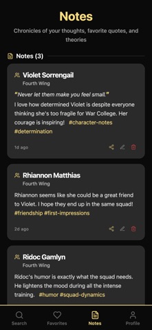 Fourth Wing Archives screenshot