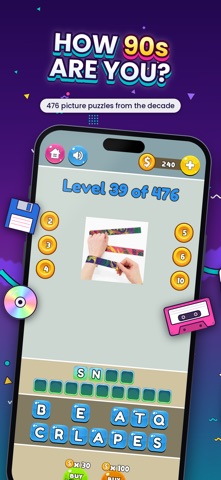 90s Quiz: Trivia & Guess Game iPhone screenshot
