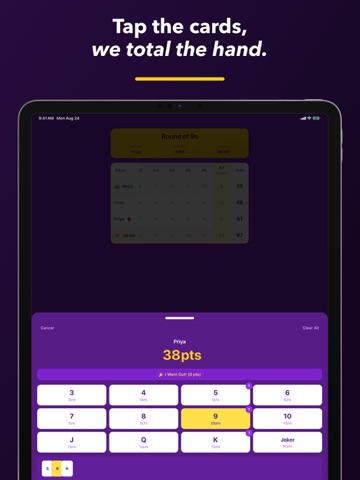 Score Keeper for Five Crowns iPad screenshot 3