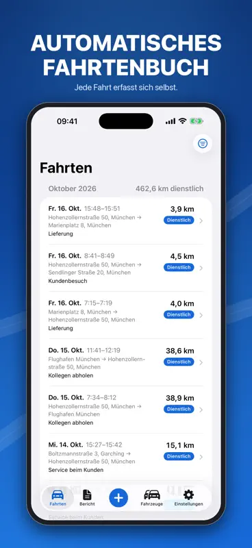 Körlogg – Fahrtenbuch screenshot 1 of 5